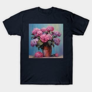 Bouquet of Hydrangeas in a Vase T-Shirt